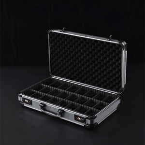 Boîte à <span class=keywords><strong>montres</strong></span> en aluminium de gros, <span class=keywords><strong>24</strong></span> emplacements avec poignée, pour collectionneurs de <span class=keywords><strong>montres</strong></span>, emballage, valise de voyage, cadeau - Product Image 6