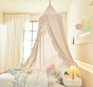Tente de jeu douce et lisse pour filles, décoration de chambre, château de princesse, moustiquaire de rêve, décoration de literie, baldaquin pour lit d'enfant - Product Image 3