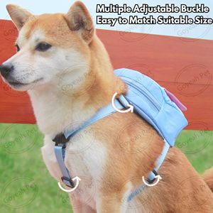 Arnés para Cachorros con Mochila de Color Contrastante, Arnés Ajustable para Gatos con Correa, Sin Tirones - Product Image 2