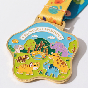Wholesale Custom Sports Design Medals Award Metal Medal and Trophies With <b>Ribbon</b> Soccer Basketball Running Game Dance Medal - Product Image 2