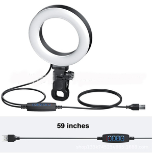 Anillo de luz de 6 pulgadas y 15cm con clip Live Show Video Shoot Luz de relleno con cable Mini anillo de luz - Product Image 5
