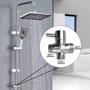 Ensemble <span class=keywords><strong>Colonne</strong></span> de Douche Murale Mitigeur Simple Froid <span class=keywords><strong>Robinet</strong></span> de Bain Système de Robinetterie Baignoire Pomme de Douche Effet Pluie Accessoires Adaptateur - Product Image 3