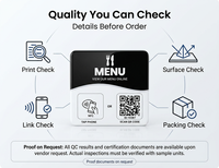 Support de table intelligent avec puce NFC 213 et code QR, activation par simple pression, carte de commentaires personnalisable avec logo Google, pour restaurants, hôtels et programmes de fidélisation