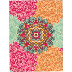 Phong cách mới trang trí mô hình Mandala hình chữ nhật Khăn trải bàn không thấm nước chống vết bẩn 54x72 inch bao gồm cho nhà bếp ăn tối Dã Ngoại - Product Image 6