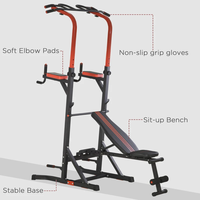 Station de barre de traction TODO Power Tower pour la musculation à domicile, équipement d'entraînement avec banc de musculation