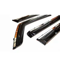 Pour Tank 300 2020-2026, 4 déflecteurs de pluie pour vitres de voiture en acier inoxydable teinté fumé avec garniture chromée, sans perçage