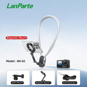 Nouveauté 2026 – Support magnétique réglable pour <span class=keywords><strong>téléphone</strong></span> portable et caméra d'<span class=keywords><strong>action</strong></span>, respectueux de la peau, à porter autour du cou - Product Image 5