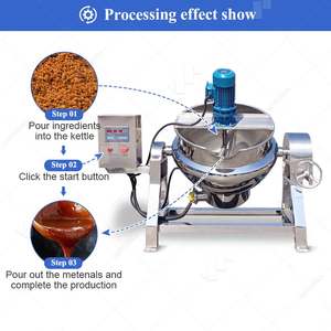 Olla Eléctrica de Vapor de 50 Litros y 30 Galones, Cocina de Gas con Chaqueta Térmica para Aceite, Olla Eléctrica Inclinable con y sin Agitador - Product Image 5