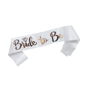 Correas de novia para la futura novia, color champán, oro rosa, letras Team Bride, decoración para fiesta de boda, reutilizables - Product Image 4
