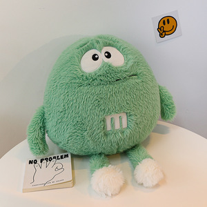 Dessin animé jeter oreiller solide petit monstre poupée en peluche gros yeux longue jambe peluches pépites de <span class=keywords><strong>chocolat</strong></span> doux en peluche nourriture jouets en peluche - Product Image 5