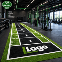 Tapis de sol HYROX sur mesure de 2m, 3m, 4m de largeur pour piste de luge, idéal pour l'entraînement fonctionnel et la remise en forme sur gazon