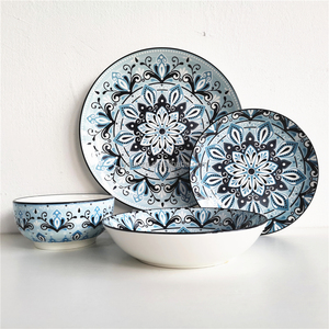 Veweet — <span class=keywords><strong>service</strong></span> <span class=keywords><strong>de</strong></span> table en <span class=keywords><strong>porcelaine</strong></span> <span class=keywords><strong>fine</strong></span>, ensemble, vaisselle <span class=keywords><strong>de</strong></span> luxe, en <span class=keywords><strong>porcelaine</strong></span>, lot <span class=keywords><strong>de</strong></span> 24 pièces - Product Image 3