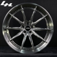 Jantes forgées 2 pièces 18-22 pouces, logo personnalisé, finition bronze brossé, performance pour VW Golf