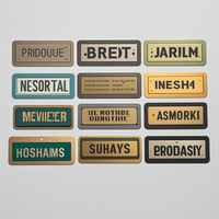 Plaque d'identification en acier inoxydable gravée sur étiquette en aluminium anodisé gravée au laser Plaque signalétique de machine en aluminium argenté
