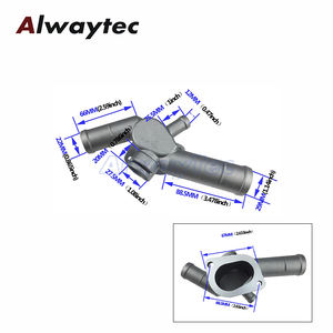 Boîtier <span class=keywords><strong>de</strong></span> thermostat en alliage d'aluminium, bride <span class=keywords><strong>de</strong></span> tuyau <span class=keywords><strong>de</strong></span> liquide <span class=keywords><strong>de</strong></span> <span class=keywords><strong>refroidissement</strong></span>, radiateur pour VW <span class=keywords><strong>Golf</strong></span> Jetta 2.0 L4 99-06 06A 121 133D 06A121133D - Product Image 2