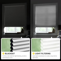 Persianas de Panal Inalámbricas Manuales Impermeables con Bloqueo de Luz para Ventanas, Gran Venta 2026