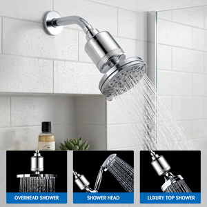 Leelongs Meilleure Pomme <span class=keywords><strong>de</strong></span> <span class=keywords><strong>Douche</strong></span> avec Filtres pour une Peau Saine, Élimine le Chlore et Filtre les Sables, la Rouille et les Métaux Lourds dans l'Eau - Product Image 2
