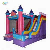 Castillo Inflable con Tobogán, Casa de Brinco, Parque Infantil Inflable con Tobogán
