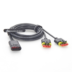 كابل توزيع TE AMP Superseal رباعي الاتجاهات 282106-1 إلى مزدوج 282088-1 لإضاءة LED ووحدات التحكم الإلكترونية (ECU) وشبكات التحكم في المعدات - Product Image 3