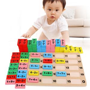 Juego de Bloques de Construcción de Madera con Números y Dominó de la Marca Jet, Juguetes Educativos de Matemáticas para Niños y Niñas en Edad Preescolar - Product Image 4