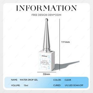 JTING Nouveau Gel de modelage effet goutte d'eau pour nail art, vernis à ongles transparent texturé pour salon de manucure - Product Image 2