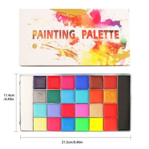 Kit de <span class=keywords><strong>peinture</strong></span> corporelle et faciale transfrontalier pour Halloween et Pâques, 42 couleurs - Product Image 6