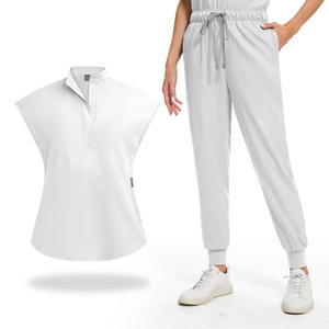 Vente en gros Scrubs Personnalisation Confortable Haute Qualité Médicale Infirmière Hôpital Dentaire Femmes Jogger Scrub Uniformes 2pcs-Set - Product Image 2