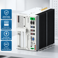 PC embarqué robuste sans ventilateur Intel 12e-14e génération, 5 ports LAN Intel, GPIO isolé 16/32 canaux, 6 ports USB 3.2 pour l'automatisation industrielle et les PLC