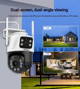 Joareon mới icsee 6MP icsee ống kính kép ngoài trời máy ảnh không thấm nước không dây wifi mạng IP PTZ CCTV wifi nhà an ninh máy ảnh - Product Image 2