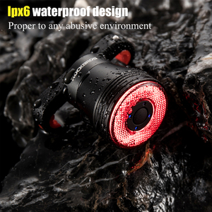 Luz Trasera Inteligente para Bicicleta <span class=keywords><strong>ROCKBROS</strong></span> con Sensor de Frenado, Encendido/Apagado Automático, Resistente al Agua IPx6, LED Recargable, Accesorios para Ciclismo - Product Image 4