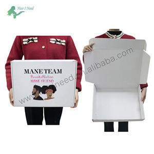 กล่องใส่วิกผมกล่องของขวัญสำหรับการต่อผมกล่องจดหมายแบบพับได้พร้อมโลโก้ - Product Image 3