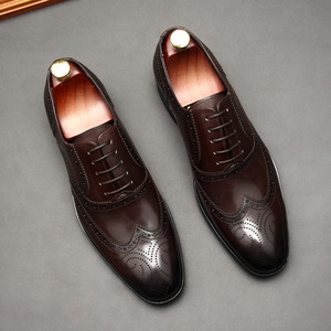 Nouvelles Chaussures Habillées en Cuir Coréennes Style Automne 2025 pour Hommes – Respirantes, Légères, Antidérapantes, en Cuir de Vachette, à Lacets, Idéales pour le Costume - Product Image 6