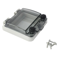 Boîtier électronique transparent ignifuge IP67 à 4 voies PWH-4P 100 x 85 x 30 mm avec couvercle de fenêtre étanche en PC