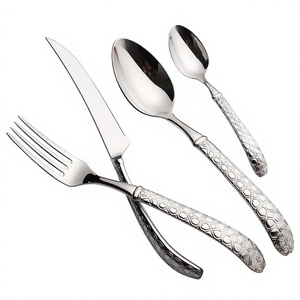 Ensemble de 4 couverts en acier inoxydable sans BPA, fourchettes, couteaux et cuillères, qualité alimentaire et écologiques - Product Image 1