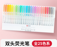 Design créatif stylo à dessin personnalisé à double tête pailleté marqueur encre à base d'eau ensemble de matières plastiques emballage