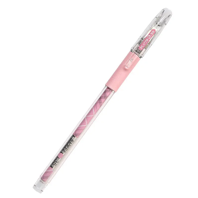 Bolígrafo de purpurina Rosa escolar, bolígrafo stylus personalizado de tinta de gel de 0,35mm