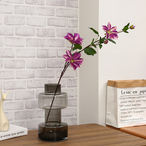 Bunga Buatan 5 Kepala Clematis Bunga Palsu untuk Dekorasi Pernikahan, Dekorasi Pesta, Dekorasi Rumah, Dekorasi Valentine - Product Image 3