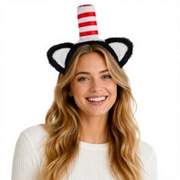 Nouvel ensemble de costumes de cosplay unisexe en plastique pour enfants pour Halloween, avec chapeau non tissé, gants, queue de chat et accessoires fantaisie – Fourniture ODM