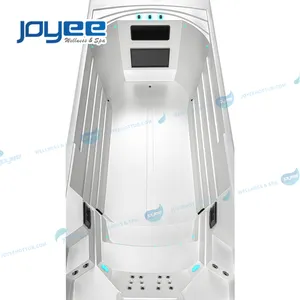 JOYEE Grand spa extérieur en fibre de verre au design de luxe Offre Spéciale avec machine d'entraînement en balboa Piscine de spa de nage sans fin