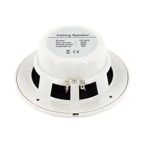 5 Inch 25W 8 Ohm Marine IP44 Waterproof Ceiling Speaker For Outdoor Sauna Room Bathroom Or Other Smart Home Audio PA System