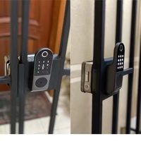 Cerradura Inteligente Antirrobo Tuya con Huella Dactilar, Sin Llave, Biométrica, con Tarjeta de Memoria, para Puertas de Aluminio y Madera, Uso Doméstico