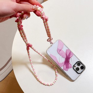 Cordon de <span class=keywords><strong>téléphone</strong></span> portable en perles ou chaîne, lanière <span class=keywords><strong>bandoulière</strong></span>, sangle de <span class=keywords><strong>téléphone</strong></span> papillon, cordons de suspension pour étui, accessoires de <span class=keywords><strong>téléphone</strong></span> portable charmants - Product Image 3