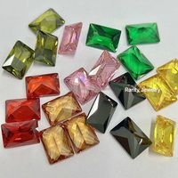 Zircon cubique de grande taille, forme baguette, couleur améthyste, de 3*5 mm à 10*12 mm, pierres précieuses violettes, coupe rectangulaire, pierre précieuse en zircon