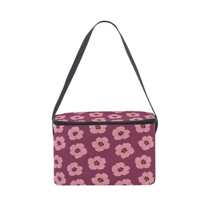 Bolsa Refrigerante Pequeña de Aluminio con Diseño Floral Aloha Personalizado en Rosa, para Bebidas, Ideal para Carrito de Golf - Product Image 3