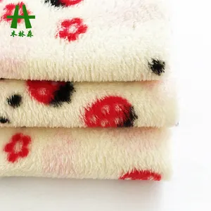 Bebek için Mulinsen tekstil kaliteli baskılı çözgü örgü pazen polar kumaş