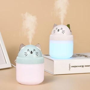 Cute Cat Ultrasonic <b>Humidifier</b> Mini Portable USB Powered With Color Changing Light For Desk Office Car Use - Product Image 4