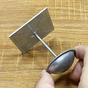 50X50mm 베이스 12GA 필 프레스 행거 자체 접착 스틱 행거 절연 핀 절연 걸이 제조 업체 붙어 - Product Image 5