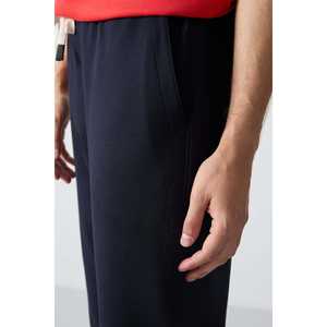 Conjunto Deportivo para Hombre Fiesta, Azul Marino, Algodón, Corte Holgado, Casual, Transpirable, Estilo Básico para Adultos - Product Image 2