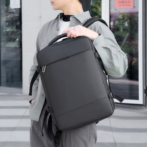 Sac à dos professionnel pour ordinateur portable, grande capacité, extensible, étanche, antivol, avec compartiment sec/humide, à fermeture éclair géométrique, vente en gros à bas prix - Product Image 6