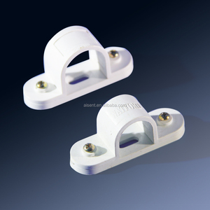 Clip flessibile del tubo della sella del condotto di montaggio del PVC fatta di UPVC - Product Image 1